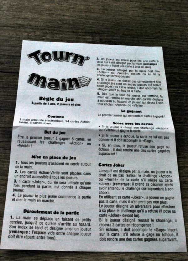 Tourn' main
