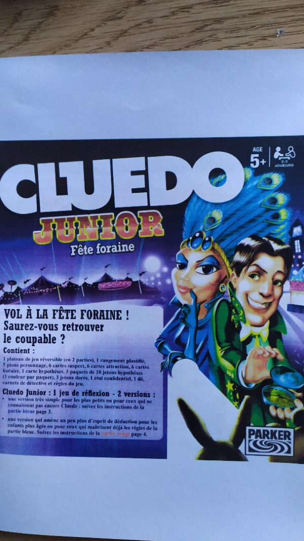 Cluedo junior fête forraine