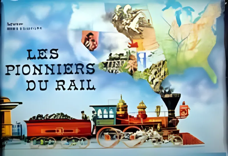Boîte du jeu Les pionniers du rail