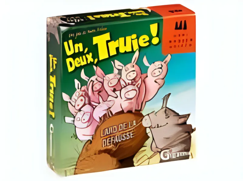 Boîte du jeu Un, deux, truie!