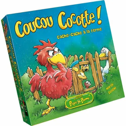 Boîte du jeu Coucou cocotte!