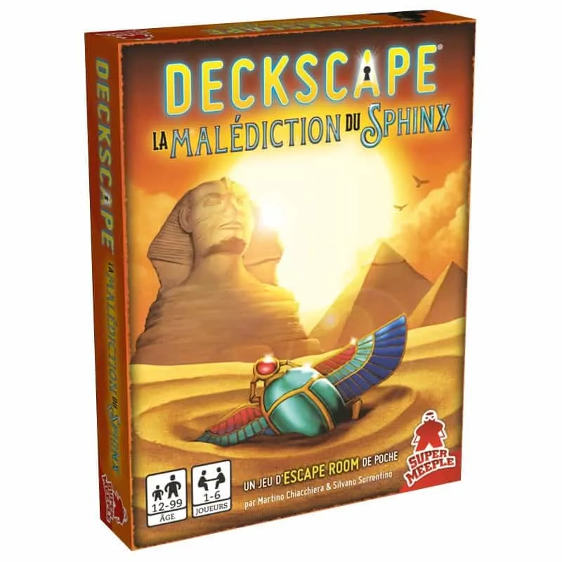 Boîte du jeu Deckscape-Malédiction Sphinx
