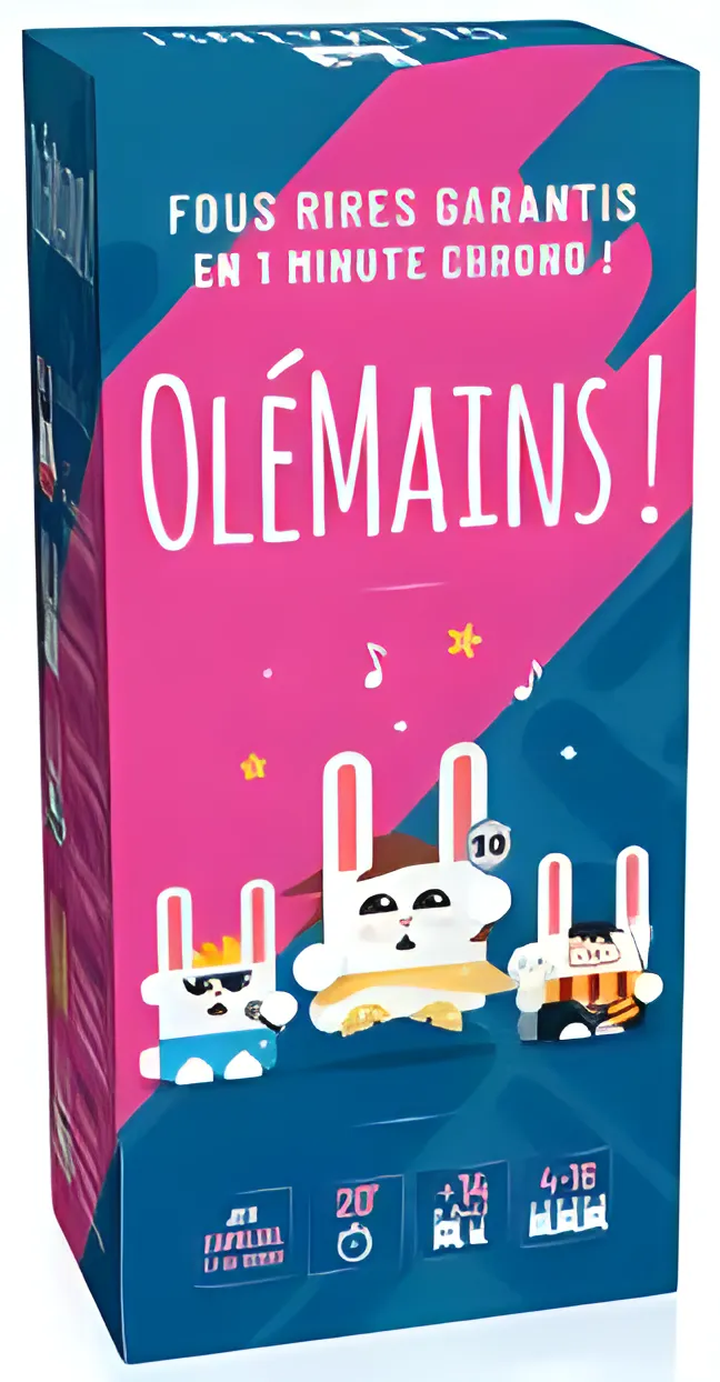 Boîte du jeu OléMains!
