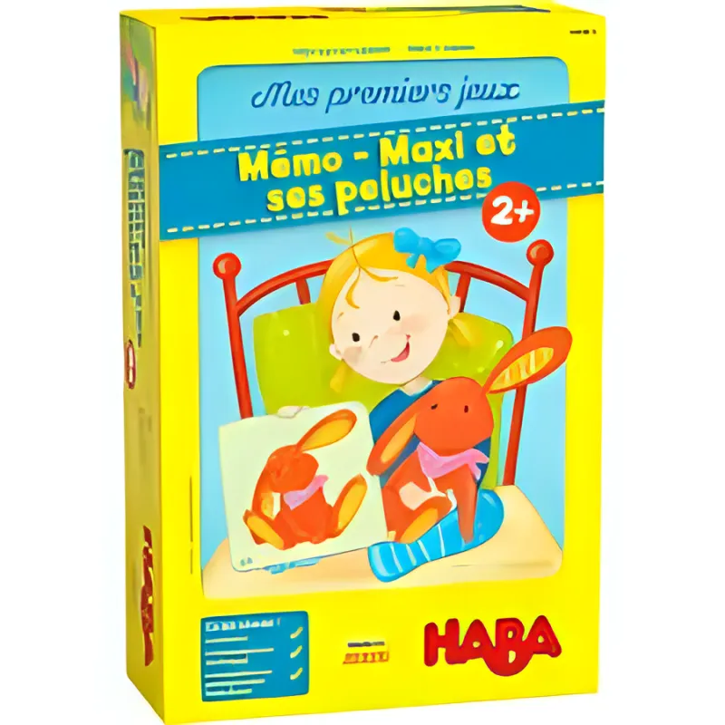 Boîte du jeu Mémo-Maxi et ses peluches