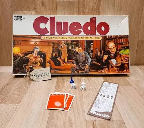 Boîte du jeu Cluedo (1974)