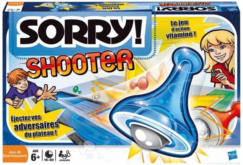 Boîte du jeu Sorry! Shooter