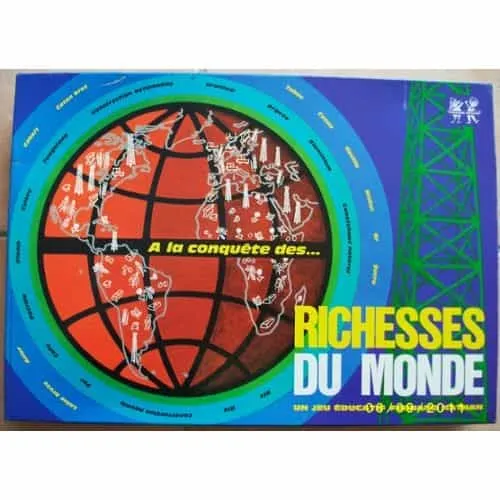 Boîte du jeu Richesses du monde (1969)