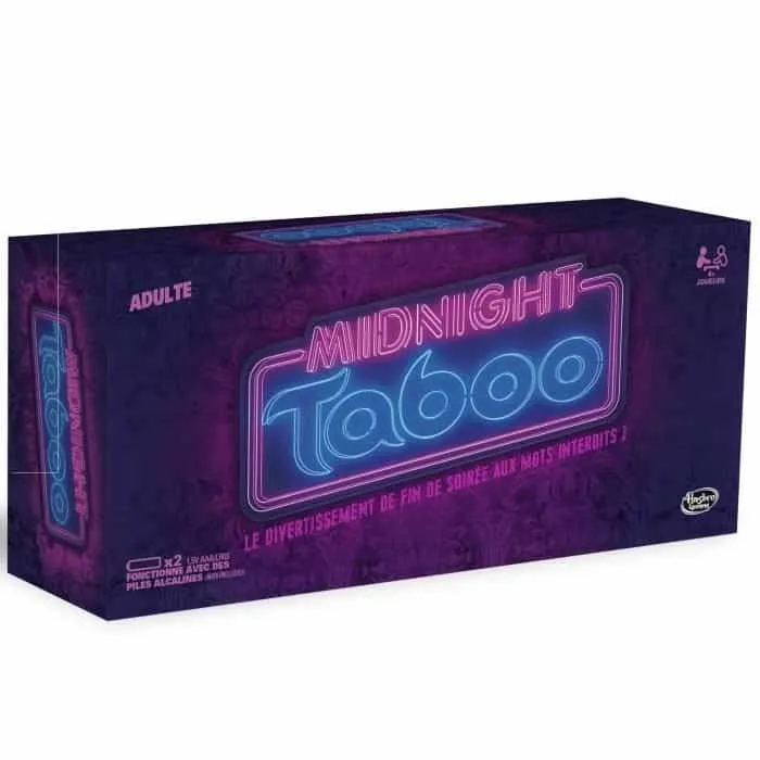 Boîte du jeu Taboo midnight