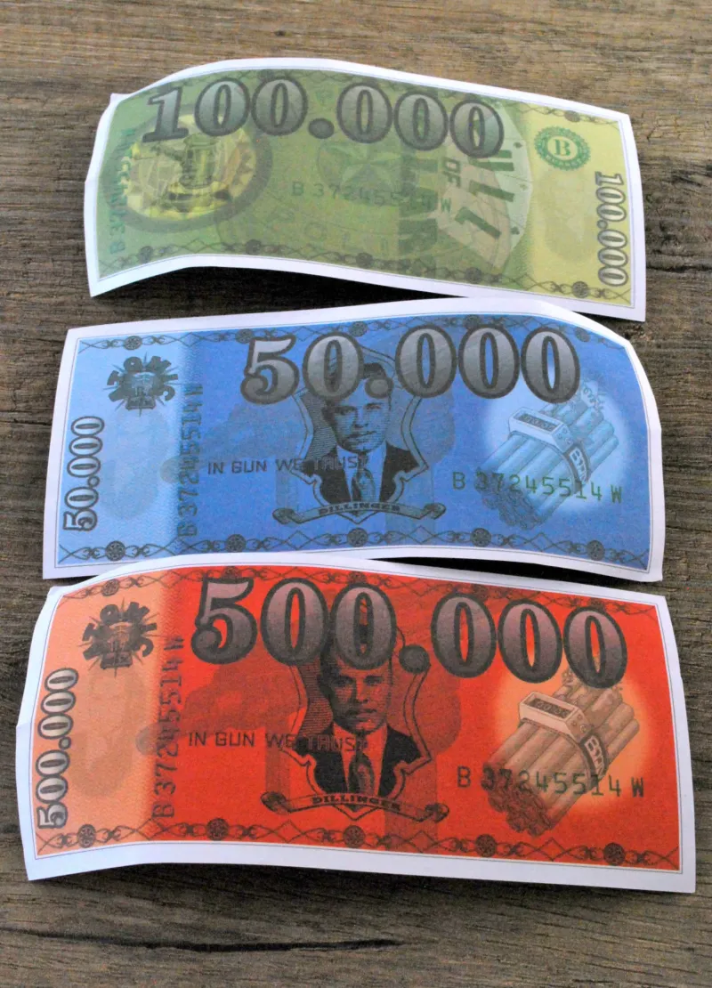 Full of dollars